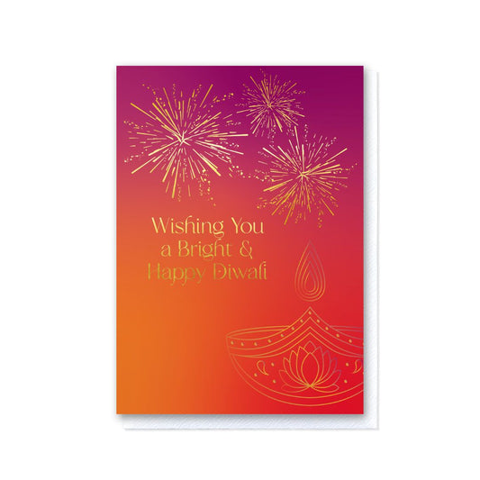 Wishing you a Bright and Happy Diwali card