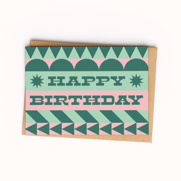 Geometric Happy Birthday