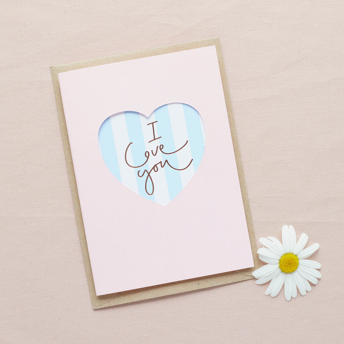 I Love You Cut Out Card