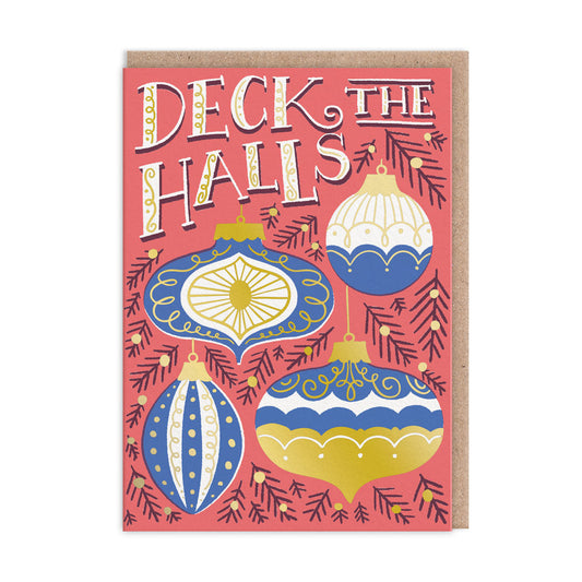 Deck The Halls card