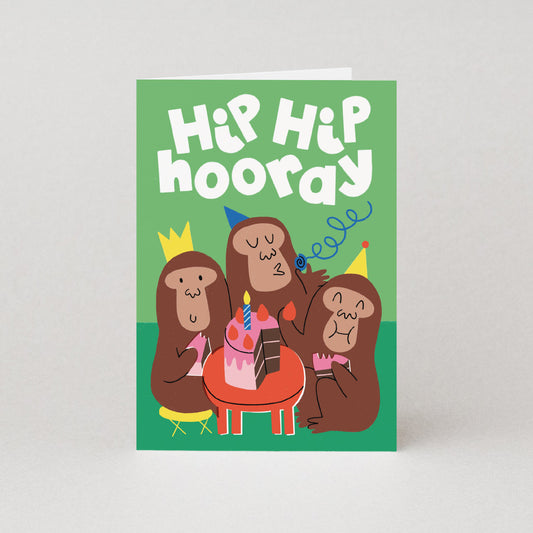 Hip Hip Hooray Birthday Card