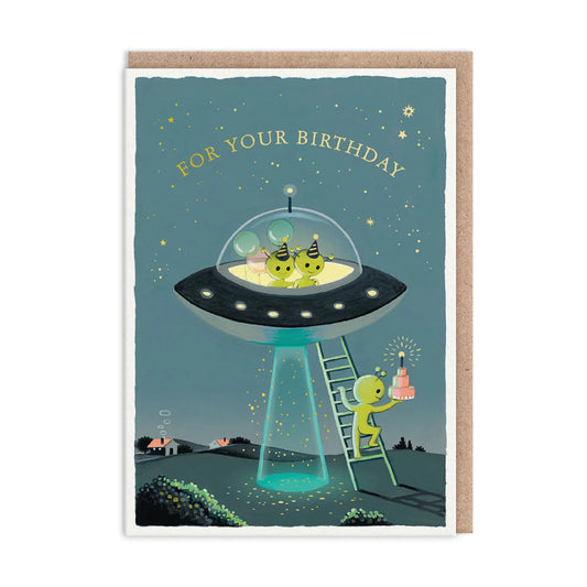 Aliens Greeting Card