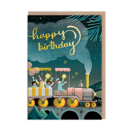 Birthday Train Greeting Card