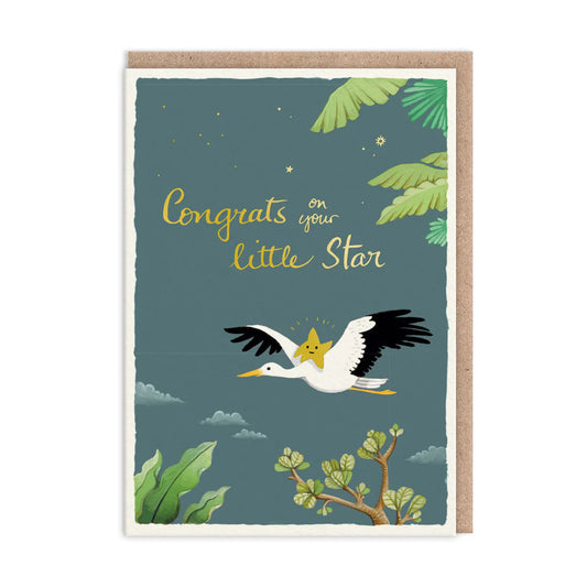 Little Star Congrats Baby Card