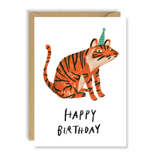Birthday tiger card