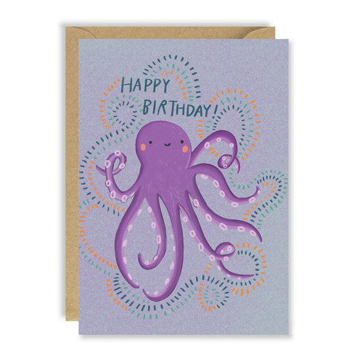 Birthday octopus card