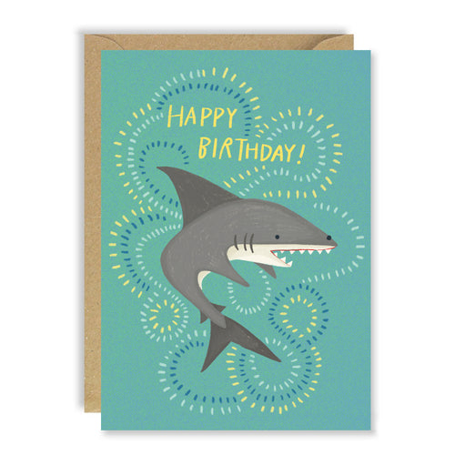 Birthday shark card