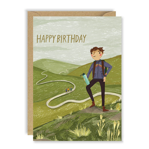 Birthday hill walk card