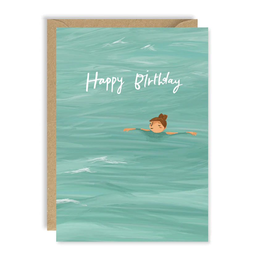 Floating Sea Birthday card