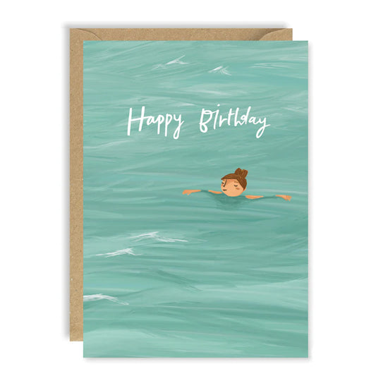 Floating Sea Birthday card
