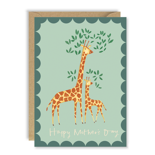 Happy Mother's Day Giraffes card