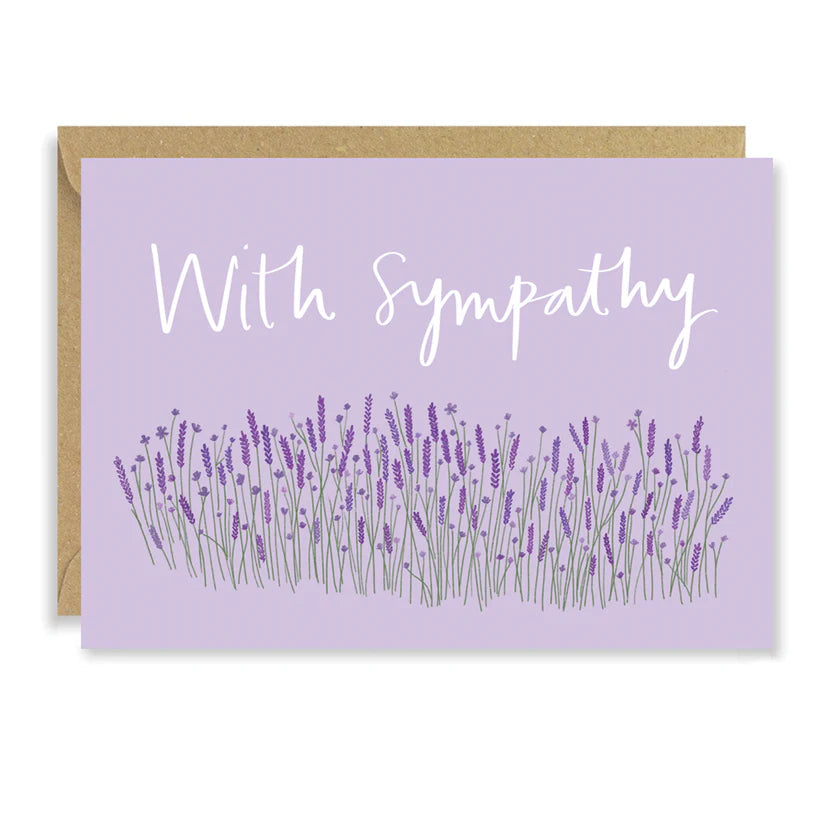 Lavender Sympathy card