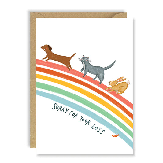 Rainbow Bridge Pet Sympathy card