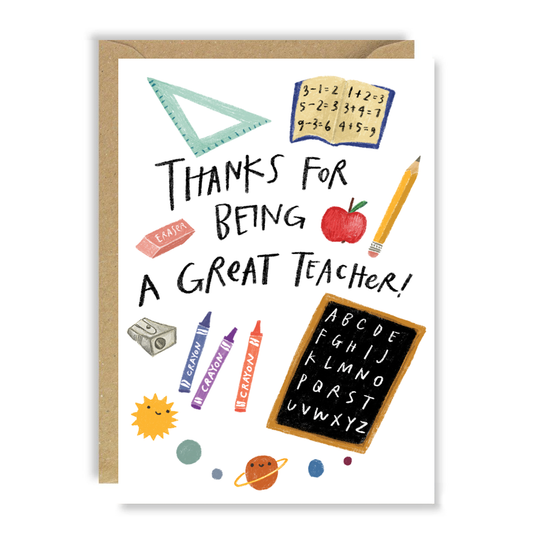 Thanks Great Teacher card