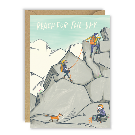 Reach for the Sky climber card