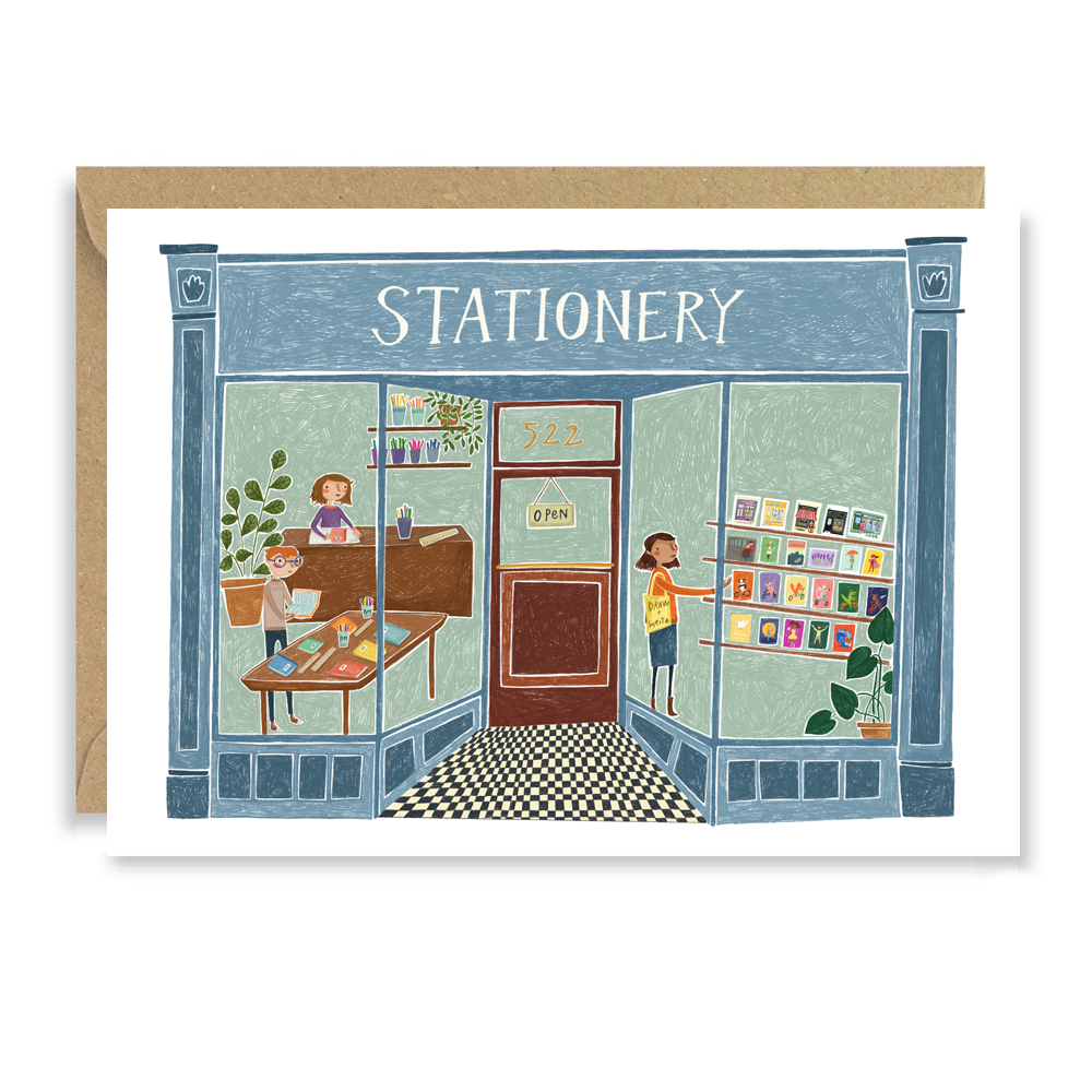 Stationery Shop Front card