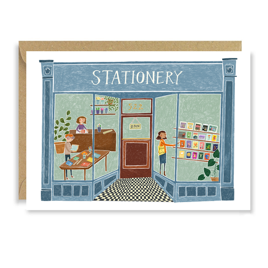 Stationery Shop Front card