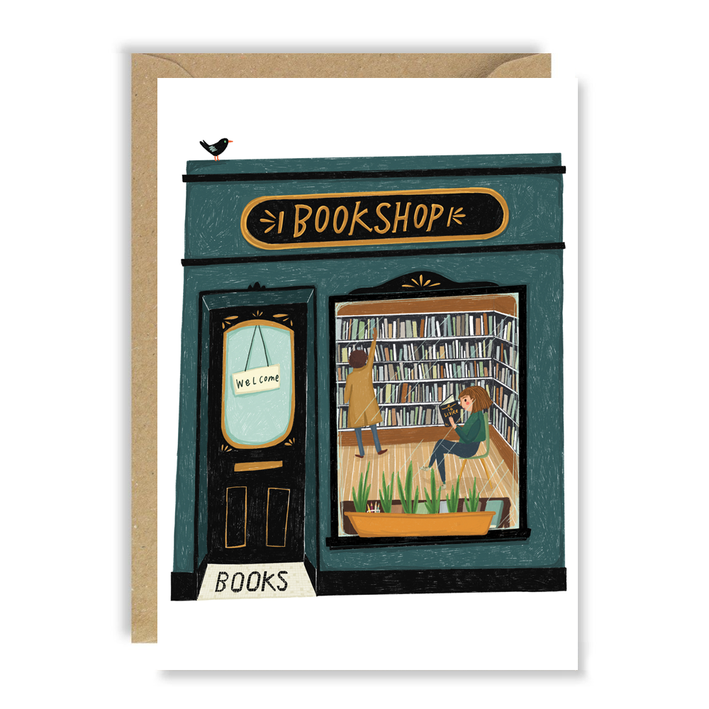 Book Shop Front card