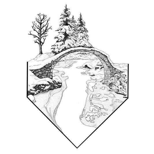 The Packhorse Bridge, Carrbridge A4 print