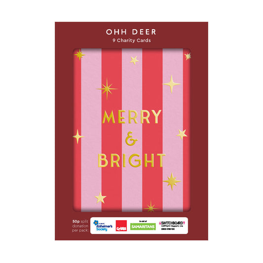 Stripe Card Pack of 9
