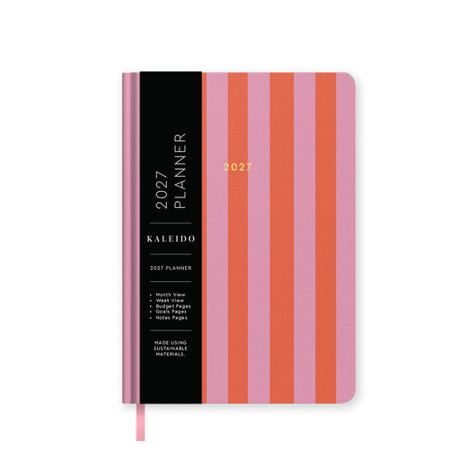 2027 Candy Stripe Hardback Diary A5