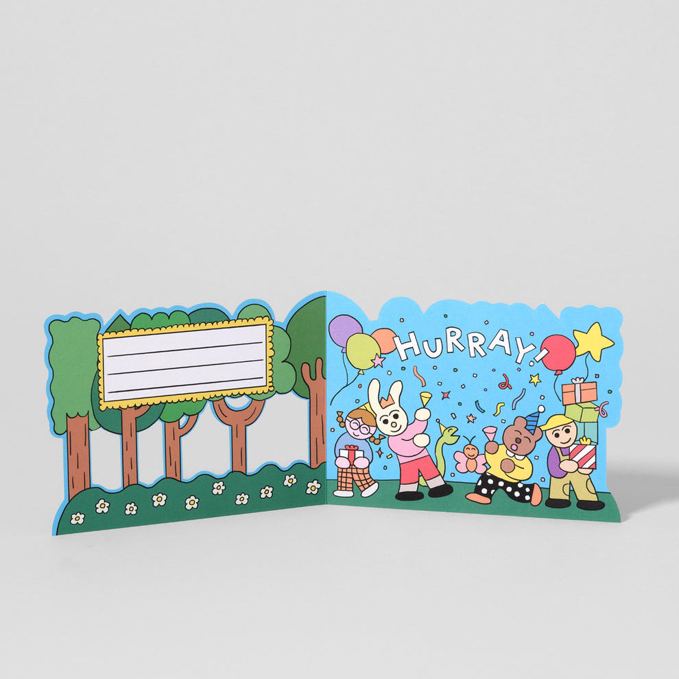 Happy Birthday Forest Surprise Card