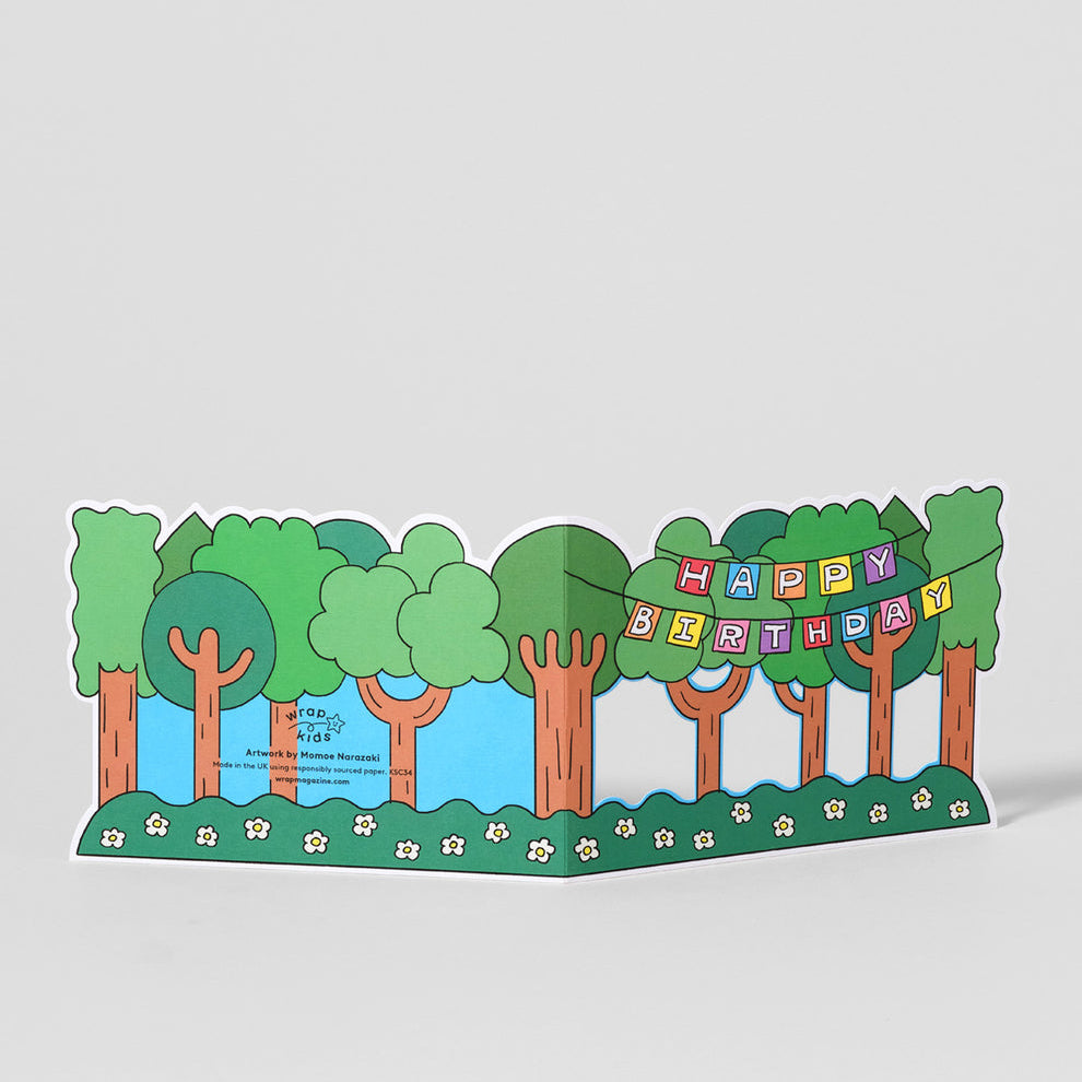 Happy Birthday Forest Surprise Card
