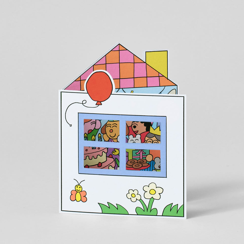 Birthday House Party Card