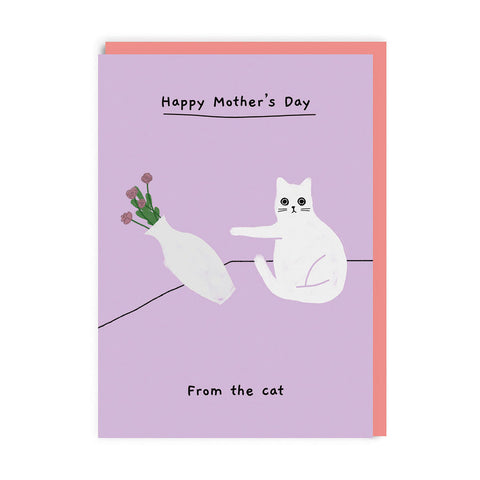 Happy Mother's Day From The Cat 5x7 Mother's Day Card
