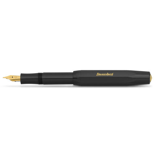 A black Kaweco Classic Sport Fountain Pen from the Pencil Me In stationery shop.