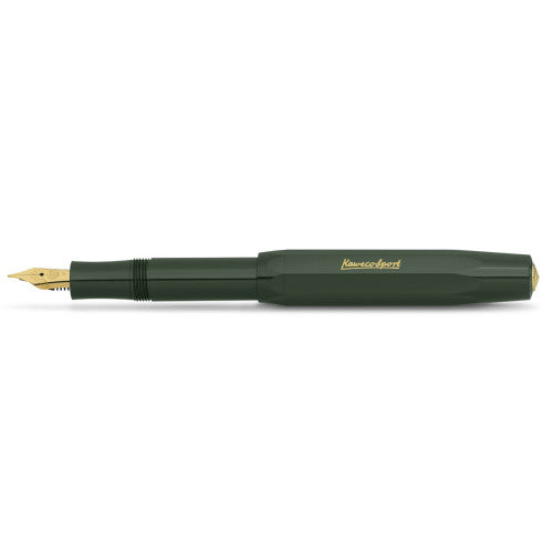 A green Kaweco Classic Sport Fountain Pen from the Pencil Me In stationery shop.