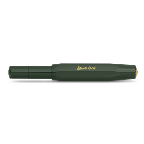 A green Kaweco Classic Sport Fountain Pen from the Pencil Me In stationery shop.