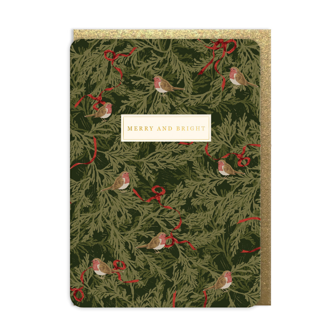 Bows and Robins card