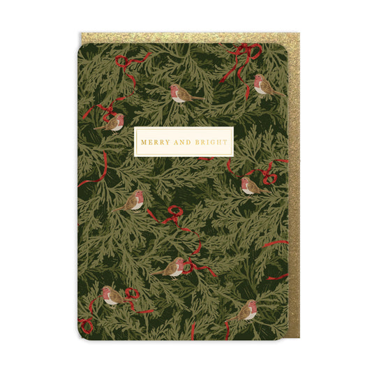 Bows and Robins card