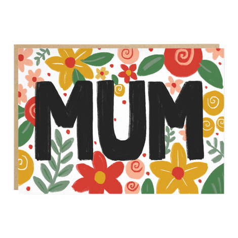 Mum floral card