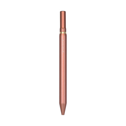A terracotta red pen available from the Pencil Me In stationery shop.