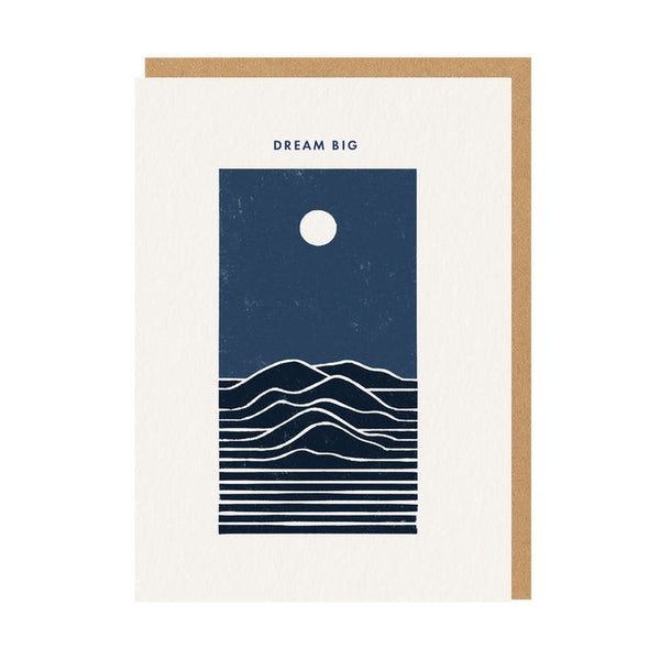 Dream Big Moon Mountains Card