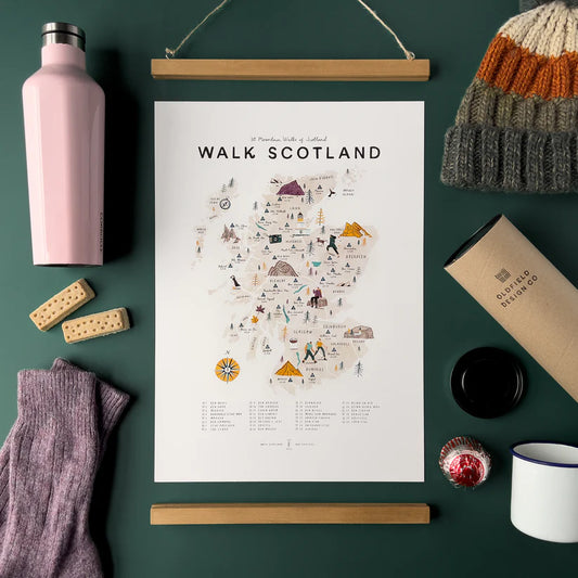 Walk Scotland A3 Map Checklist