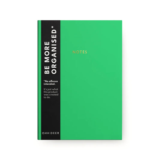 True Green Linen Notebook