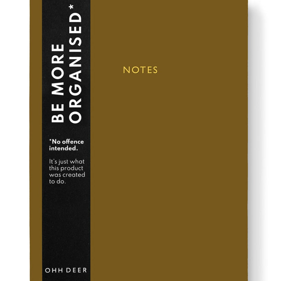 Khaki Linen Notebook