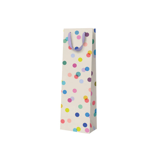 Colourful Polka Dot Bottle Bag