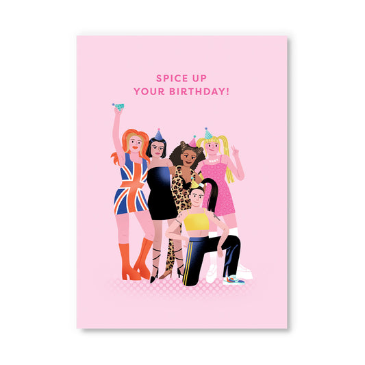 Spice Girls Birthday Card