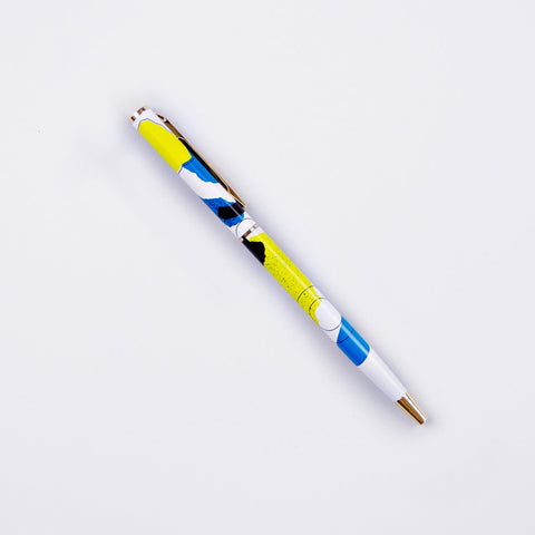 A patterned ballpoint pen from Pencil Me In stationery shop.