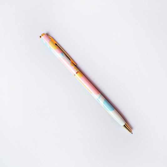 A patterned ballpoint pen from the Pencil Me In stationery shop.