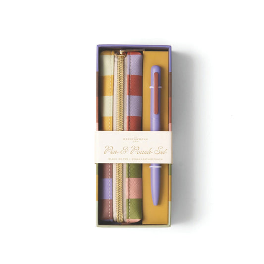 Pen & Pouch Gift Set - Bold Stripe