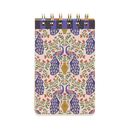 Peacock flip notepad
