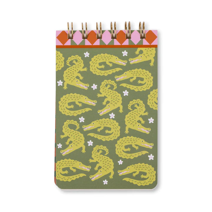 Crocodile flip notepad