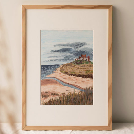 Bamburgh Castle, Northumberland - A4 Print