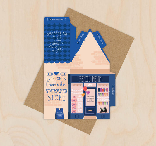 Paper Village - 3D Pencil Me In card