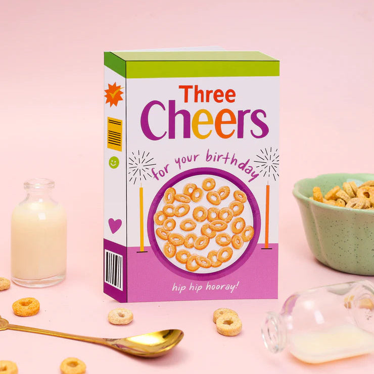 Three Cheers Cereal card